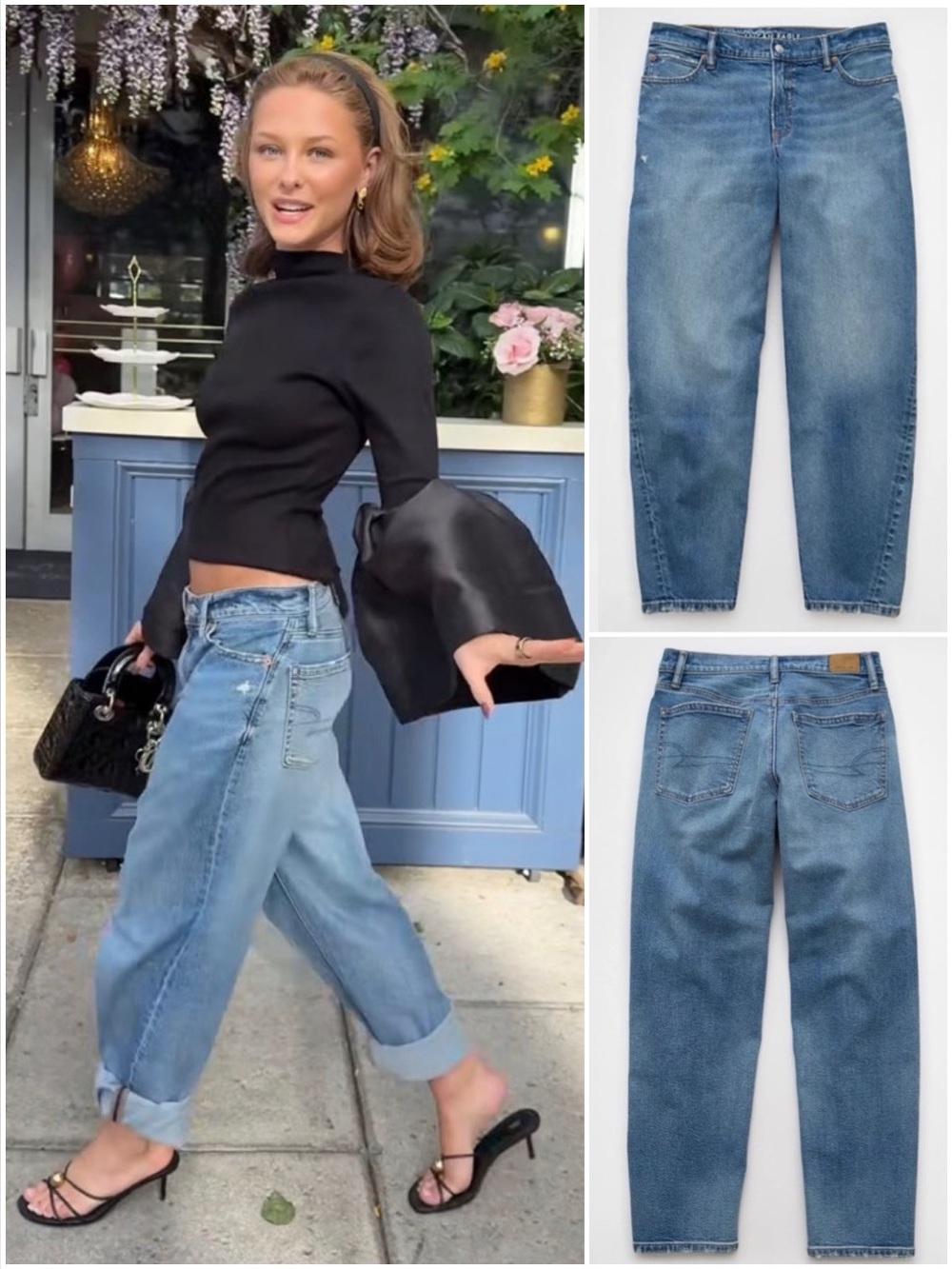 AE Low-Rise Barrel Baggy Jean - Picture 1 of 14